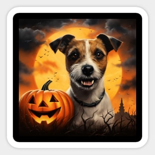 Jack Russell terrier Halloween Sticker